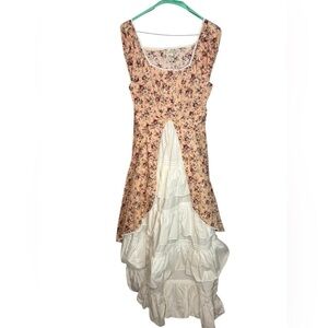VTG Floral Tiered Renaissance Marie Antoinette Bridgerton Queen Princess Dress